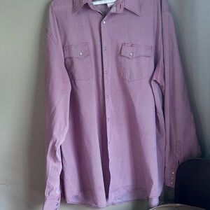 Men's Wrangler pearl snap long sleeve